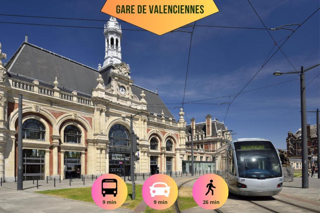 Ideal Pro & Couple - 2 Logements Theme Boho Chic Rdc & Dandy 1Er Etage - Quartier Calme - Jardin - Wifi Hd - Smart Tv - Parking Gratuit - Proche Centre & Transports - Ask Home Valenciennes Esterno foto