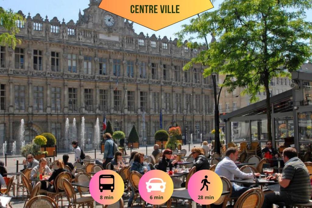 Ideal Pro & Couple - 2 Logements Theme Boho Chic Rdc & Dandy 1Er Etage - Quartier Calme - Jardin - Wifi Hd - Smart Tv - Parking Gratuit - Proche Centre & Transports - Ask Home Valenciennes Esterno foto
