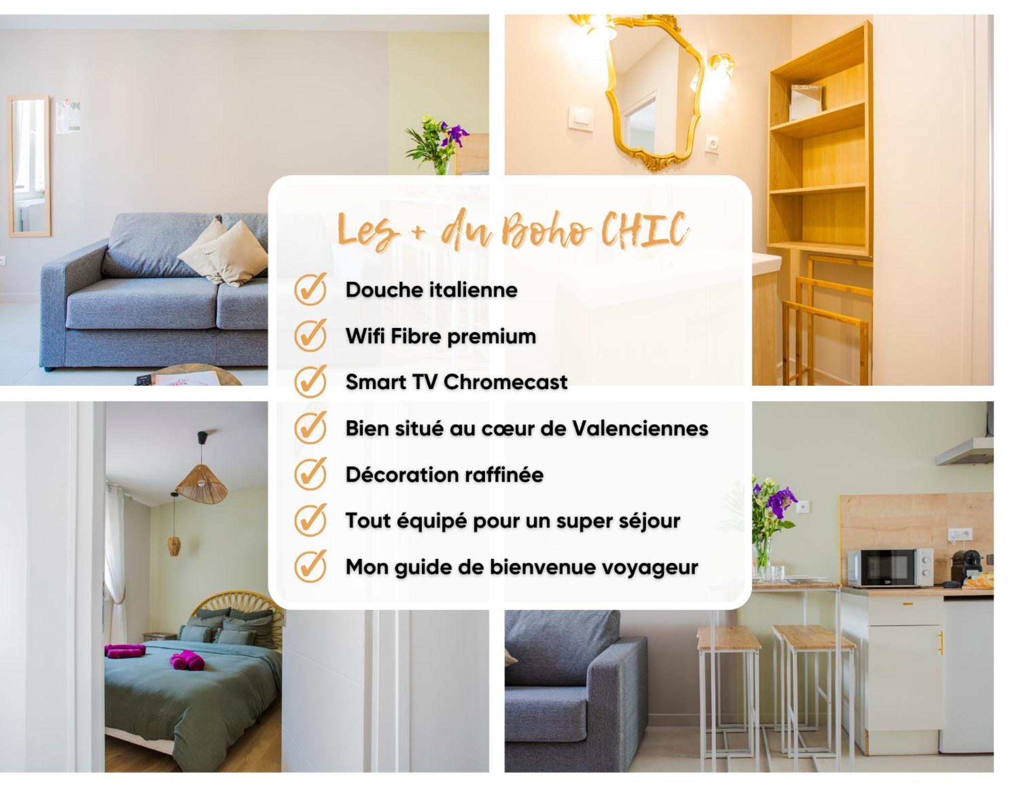 Ideal Pro & Couple - 2 Logements Theme Boho Chic Rdc & Dandy 1Er Etage - Quartier Calme - Jardin - Wifi Hd - Smart Tv - Parking Gratuit - Proche Centre & Transports - Ask Home Valenciennes Esterno foto